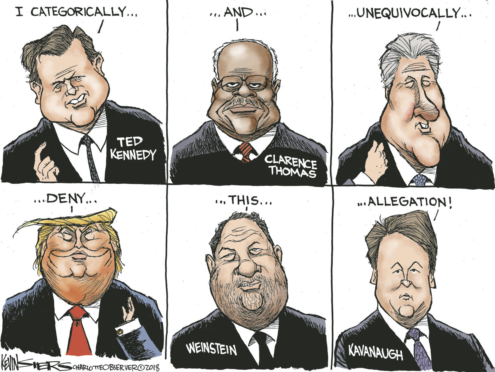 Kavanaugh Accusations by Kevin Siers, The Charlotte Observer